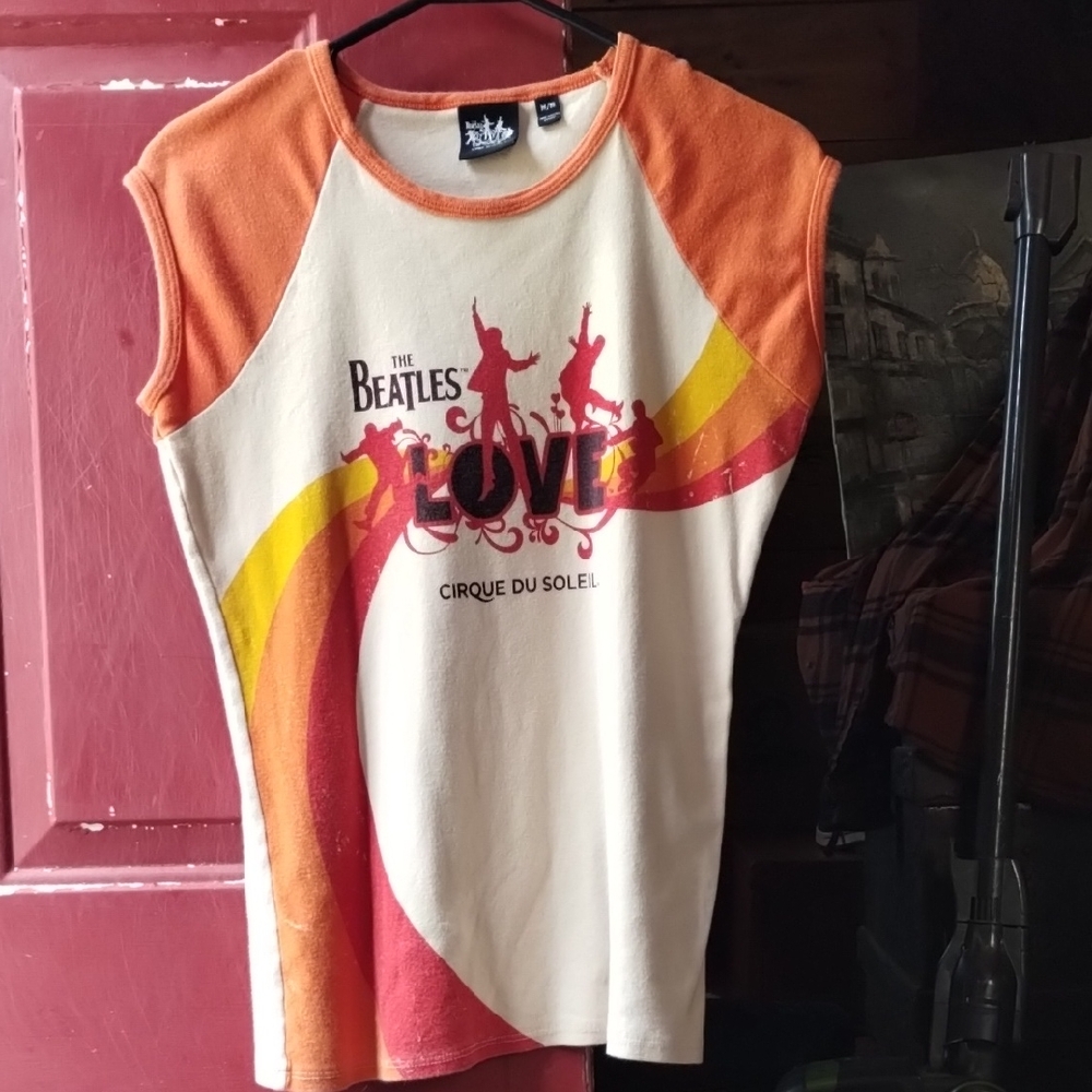 Women's Short Sleeve Tee - Orange and Cream